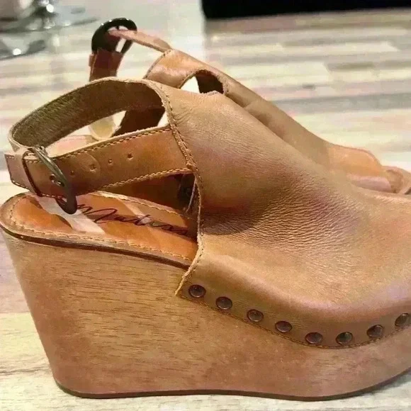 Revolve Matisse Platform Tiegs wedge Heel in Cognac Sz. 8M - Picture 3 of 8